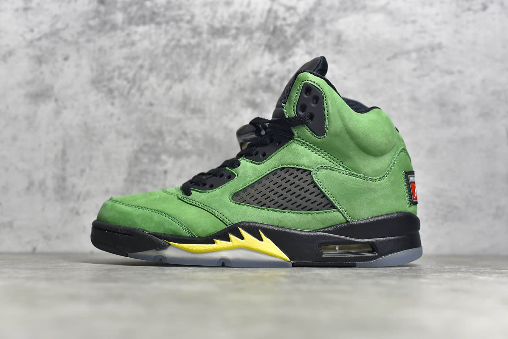 AJ5黑绿俄勒冈大学高帮实战篮球鞋 Air Jordan 5 Retro SE Apple Green 东莞莞产顶级版本AJ5系列 货号:CK6631-307