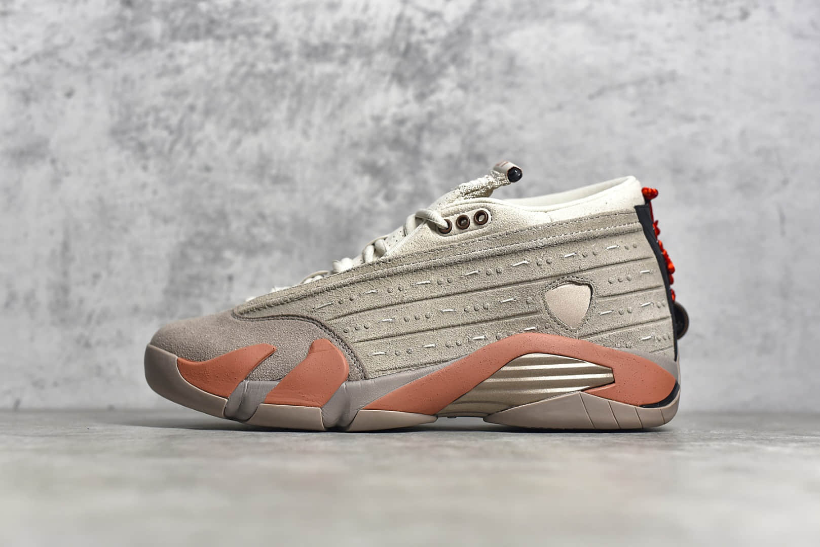 AJ14 CLOT联名AJ14兵马俑 CLOT x Air Jordan AJ14 Low “Terracotta” 莆田顶级版本AJ货源供应 货号：DC9857-200