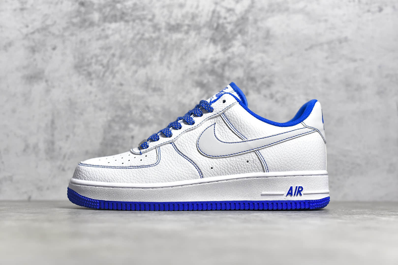 耐克空军纯原版本工厂 NIKE Air Force 1 '07 空军蓝白签字笔 耐克空军外贸渠道版本 货号:CN2896-102