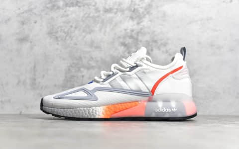 公司级巴斯夫真爆阿迪达ZX2K Adidas Originals ZX 2K Boost 真爆米花缓震阿迪达斯休闲跑鞋 货号：FX7028