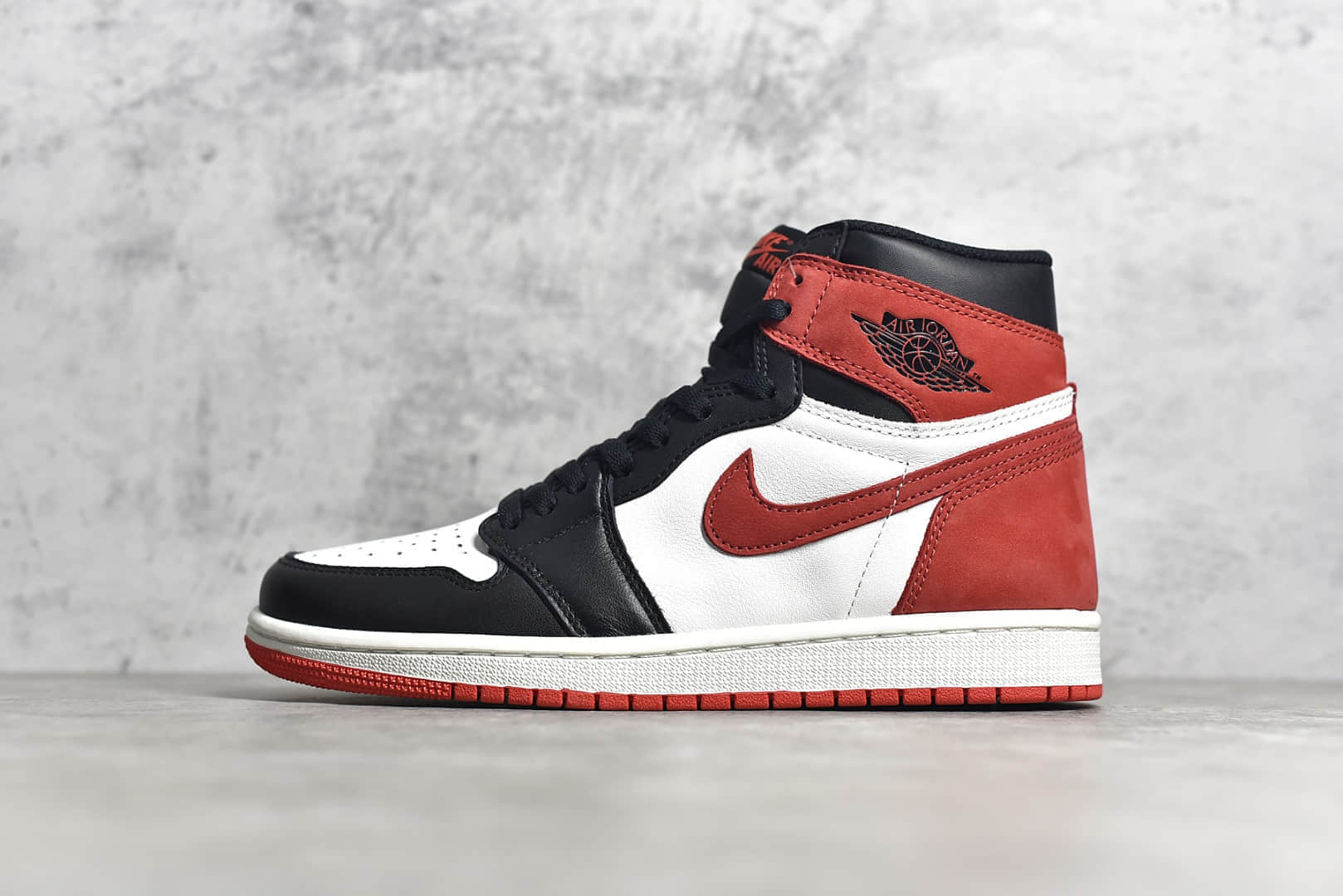 AJ1六冠王白红高帮 Air Jordan 1 Retro "Yellow Ochre" 东莞纯原AJ1厂家供应 货号:555088-112