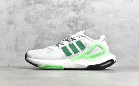 阿迪达斯夜行者二代白绿色跑鞋 adidas Day Jogger 莆田原厂原盒原标阿迪达斯工厂 货号：FW4848