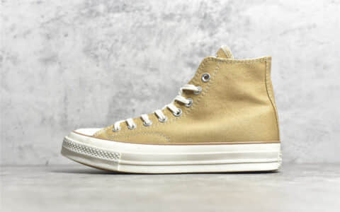 匡威Carhartt联名帆布鞋 匡威2021新款 Converse x Carhartt联名 匡威1970S姜黄色高帮