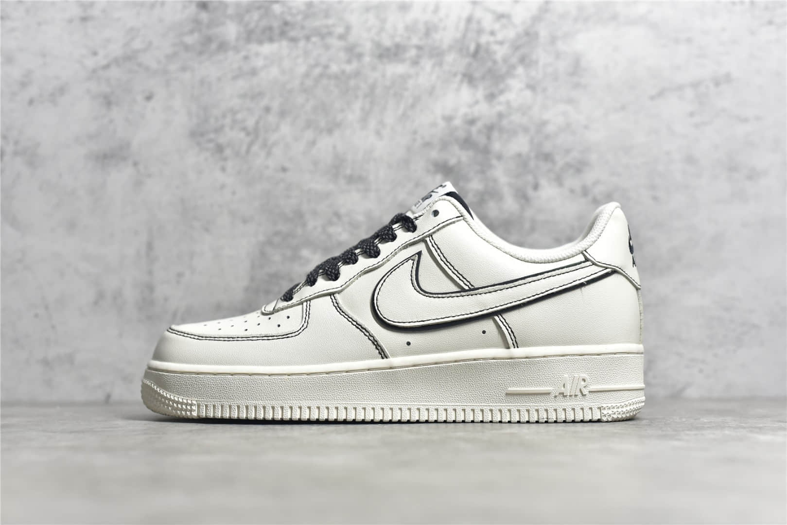 耐克空军手稿黑素面低帮Nike Air Force 1`07 Low CJ纯原版本莆田空军复刻顶级版本 货号:315122-808