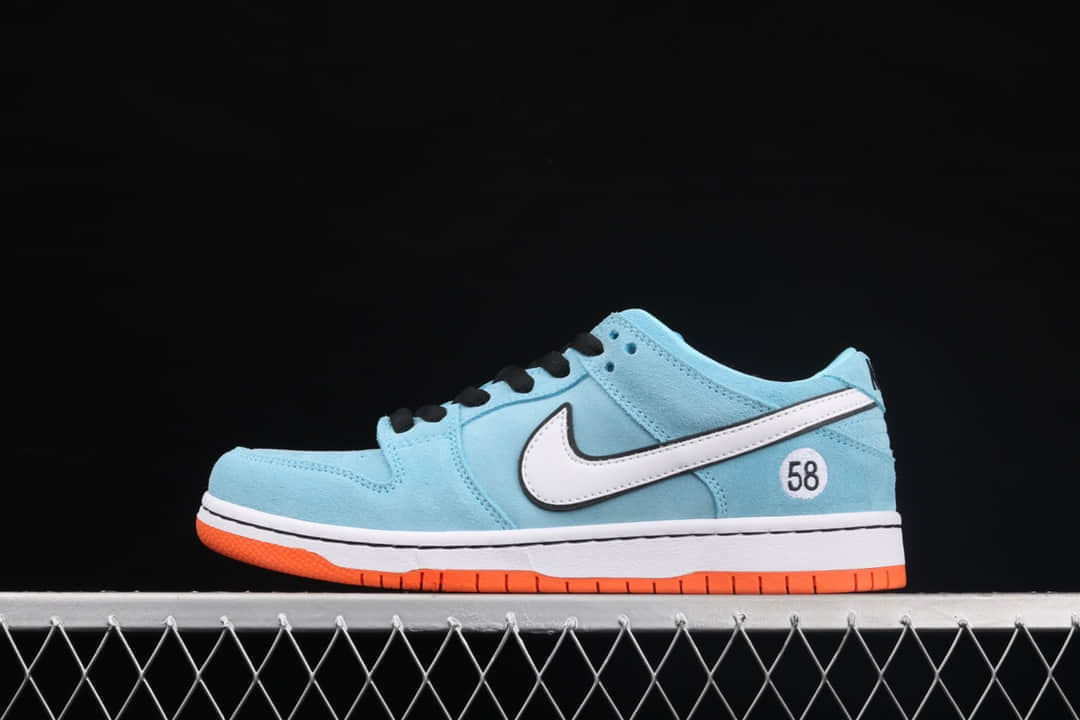耐克Dunk SB 58俱乐部联名款 CLUB 58 x Nike SB Dunk Low Pro "Club 58 Gulf" 耐克Dunk SB蓝白色低帮 货号:BQ6817-401