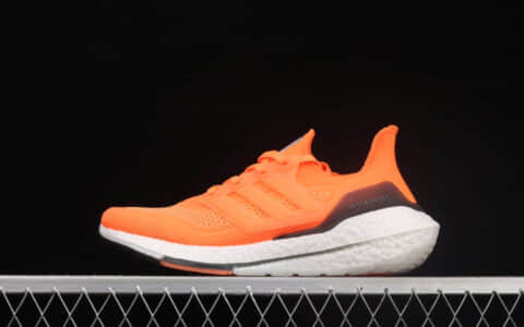 阿迪达斯UB7.0轻跑鞋 Adidas Ultra Boost 2021 Consortium阿迪达斯UB2021橙白色巴斯夫真爆 货号：FZ1920