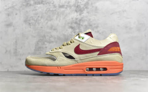 耐克陈冠希CLOT联名 CLOT x Nike Air Max 1 “Tea Leaf Brown” 耐克死亡之吻 耐克中国风 货号:DD1870-100