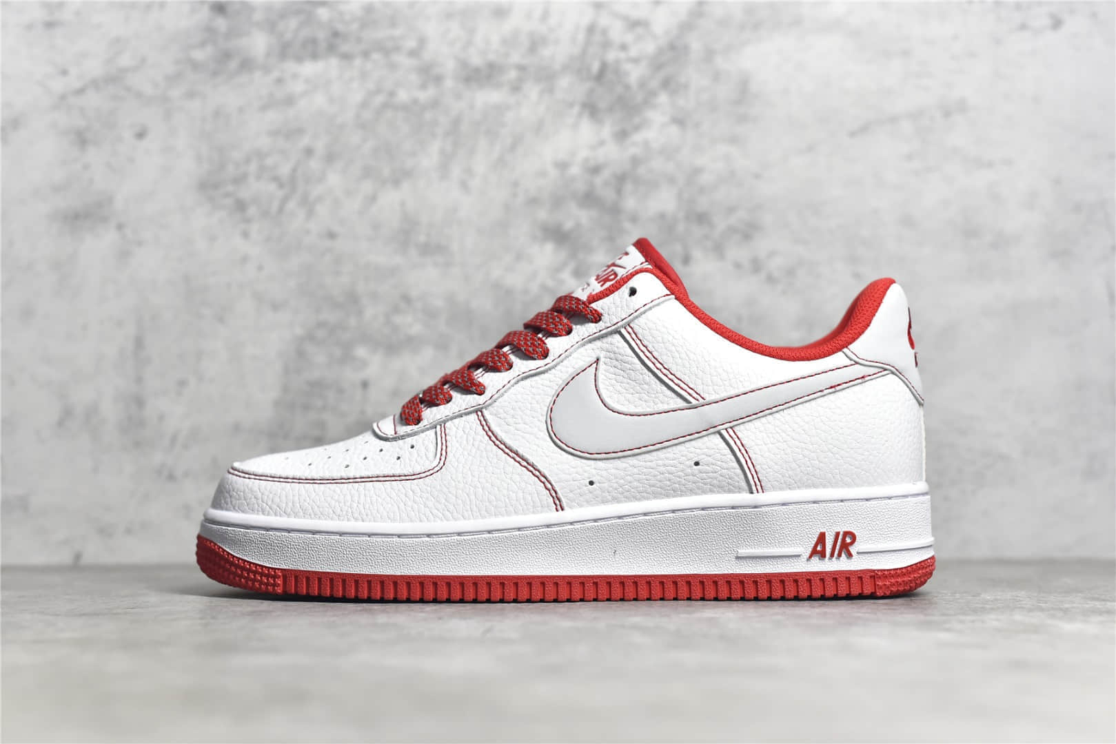 耐克空军一号白红低帮 Nike Air Force 1 SU19 空军一号3M反光低帮 货号:CN2896-101