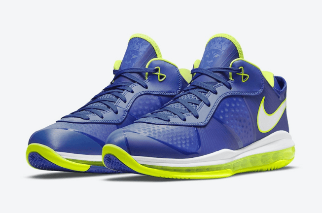 耐克詹姆斯18代球鞋 Nike LeBron 8 V2 Low “Sprite” 耐克詹姆斯18代球鞋雪碧配色发售日期 货号:DN1581-400