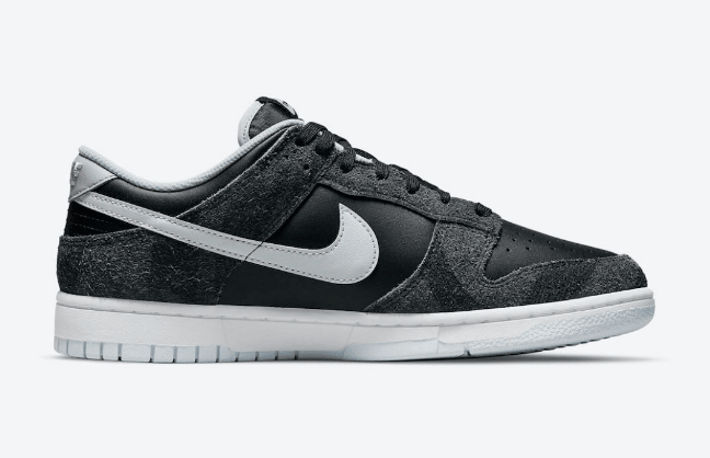 耐克Dunk黑灰低帮 Nike Dunk Low “Animal Pack” 耐克Dunk奥利奥翻毛皮加皮革鞋身 货号:DH7913-001