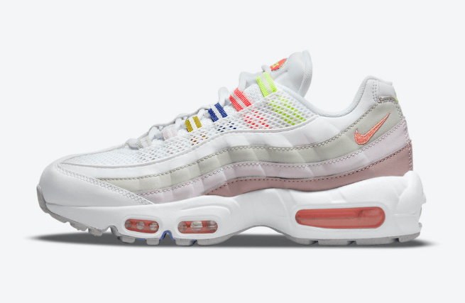 耐克MAX95渐变色 耐克新款老爹鞋Nike Air Max 95 “White Multi” 耐克全新AIR MAX95官图 货号:DH5722-100