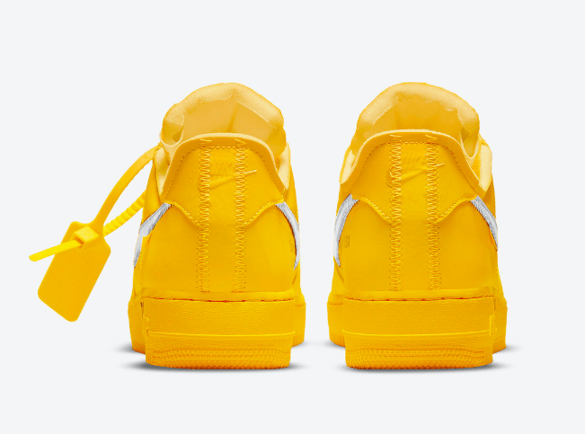 耐克空军一号OW联名 OFF-WHITE x Nike Air Force 1 Low “University Gold” 耐克空军黄色低帮联名款 货号:DD1876-700