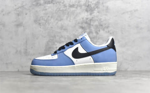 耐克空军大学蓝低帮 Nike Air Force 1 Low ’07 “University Blue” 耐克空军水晶底低帮板鞋 货号：556088-136