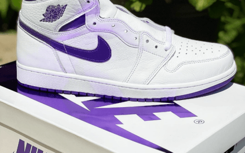 AJ1白紫元年复刻 Air Jordan 1 High OG WMNS “Court Purple” 全新AJ1白紫配色实物图 货号:CD0461-151