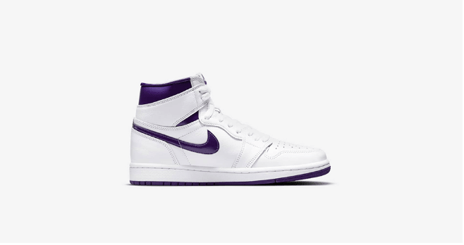 AJ1白紫元年复刻 Air Jordan 1 High OG WMNS “Court Purple” 全新AJ1白紫配色实物图 货号:CD0461-151