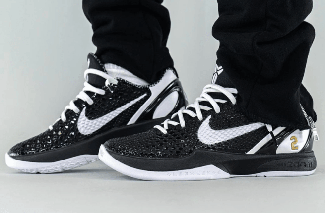 耐克科比6代黑曼巴永恒 Nike Kobe 6 Protro “Mamba Forever” 耐克科比6代黑白色球鞋 货号:CW2190-002