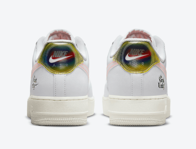 耐克空军淬火金属鞋带扣 Nike Air Force 1 Low “The Great Unity” 耐克空军抽象画点缀全新配色 货号:DM5447-111