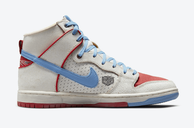 耐克保时捷联名 Ishod Wair x Magnus Walker x Nike SB Dunk High 耐克SB Dunk白蓝红高帮 货号:DH7683-100