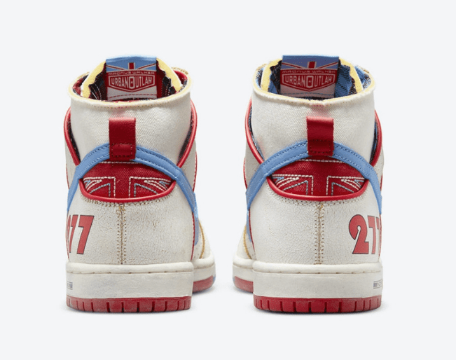 耐克保时捷联名 Ishod Wair x Magnus Walker x Nike SB Dunk High 耐克SB Dunk白蓝红高帮 货号:DH7683-100