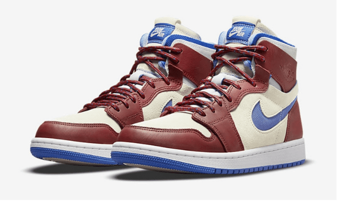 AJ1 ZOOM酒红色高帮 Air Jordan 1 High Zoom Comfort WMNS AJ1新配色2021新款 货号:CT0979-104
