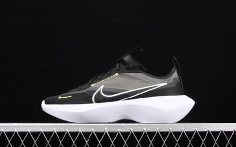 耐克维斯塔黑白色增高鞋 Nike Vista Lite“White Orango” 耐克黑色网面跑鞋 耐克蝉翼镂空跑鞋 货号：CI0905-001