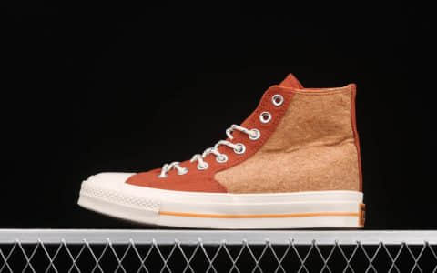 匡威新品软木色纺织拼接 Converse 1970s 匡威1970S软木塞撞色黄色高帮纯原版本 货号：170853C
