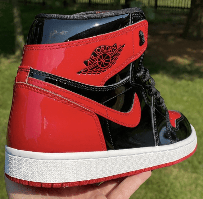AJ1黑红漆皮版本 AJ1黑红高帮 Air Jordan 1 High OG “Bred Patent” 经典AJ1黑红复刻 货号:555088-063