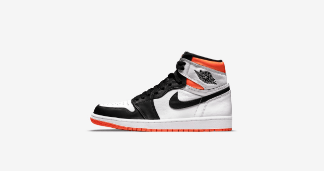 AJ1扣碎篮板中帮 Air Jordan 1 Hi “Electro Orange” 全新AJ1白黑橙中帮预告 货号:555088-180