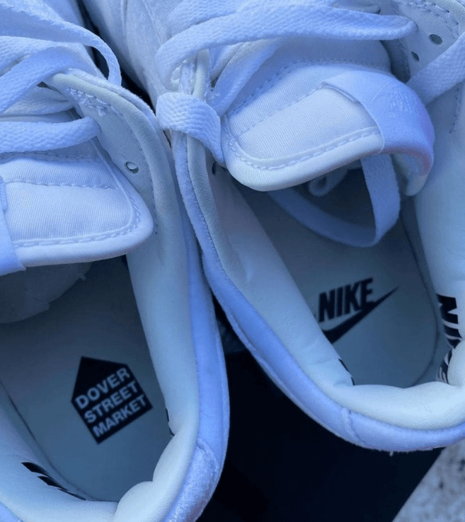 耐克Dunk DSM联名白色 Dover Street Market x Nike Dunk Low “Triple White” 耐克Dunk白色丝绒 货号:DH2686-100