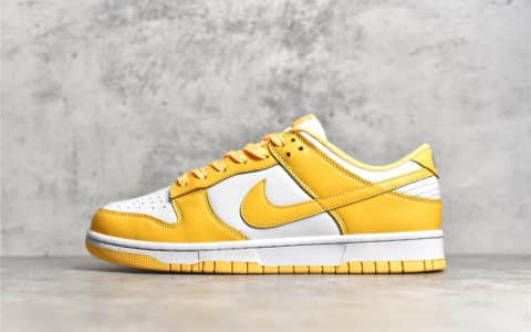 耐克Dunk白黄色低帮 NIKE SB DUNK LOW LASER ORANGE 耐克Dunk纯原版本 货号:DD1503-800