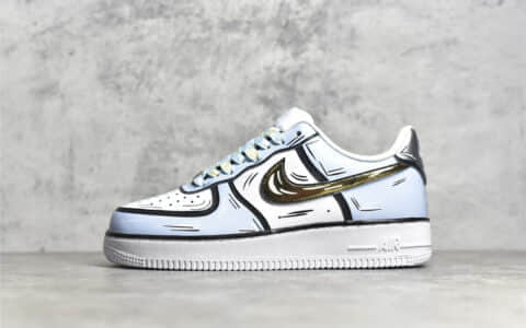 耐克空军冰雪奇缘涂鸦 Nike Air Force 1'07 Low 莆田耐克空军CJ纯原版本 二次元主题 货号:CW2288-212