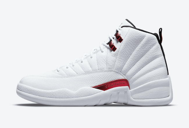 AJ12红扣实物图 Air Jordan 12 “Twist” 全新AJ12白红配色曝光 AJ12 Twist实战球鞋 货号:CT8013-106