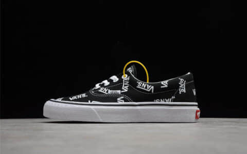 万斯黑白LOGO字母印花 VANS Era万斯轻便百搭经典帆布鞋 万斯黑白低帮板鞋 货号:VN0A54F1QW7