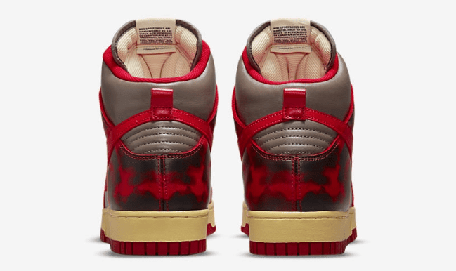 耐克Dunk红色迷彩高帮 Nike Dunk Hi 1985 “Red Acid” 全新耐克Dunk红色复古配色发售 货号:DD9404-600
