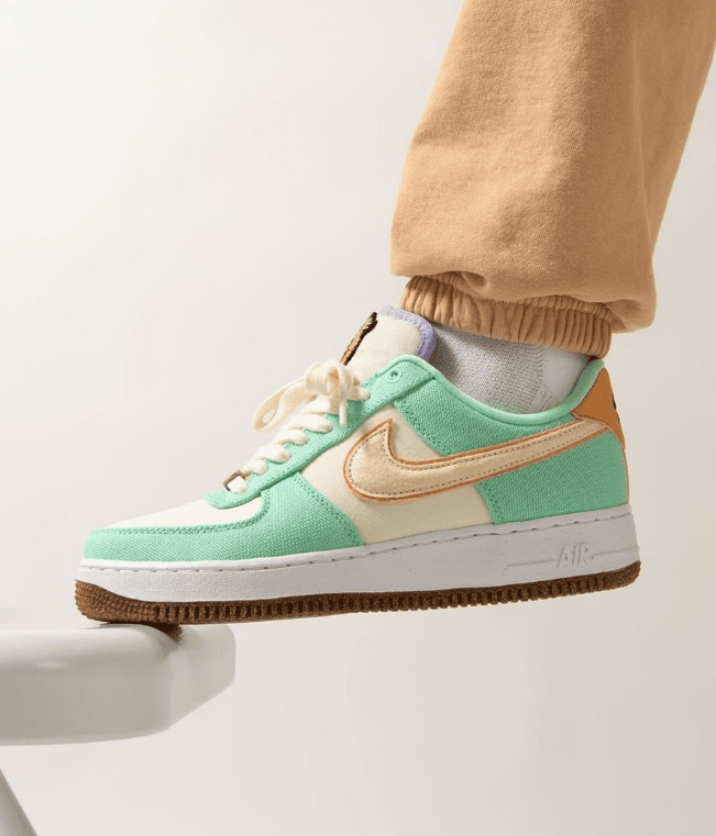 耐克空军菠萝新配色官图 Nike Air Force 1 Low “Happy Pineapple” 耐克空军帆布鞋 空军白绿低帮 货号:CZ0268-300