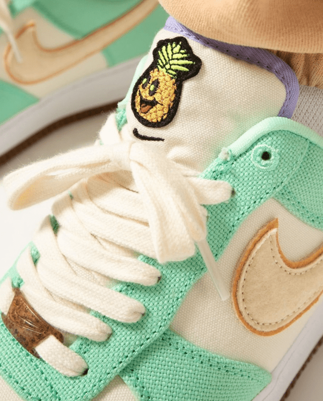 耐克空军菠萝新配色官图 Nike Air Force 1 Low “Happy Pineapple” 耐克空军帆布鞋 空军白绿低帮 货号:CZ0268-300