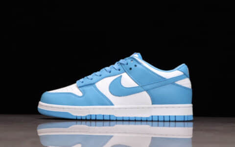 耐克SB Dunk北卡蓝低帮 Nike SB Dunk Low 耐克Dunk大学蓝 耐克Dunk白蓝低帮 货号：DD1391-102