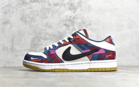 耐克SB Dunk Parra联名款低帮 Parra × Nike SB DUNK LOW Pro QS 耐克Dunk涂鸦低帮 货号：DH7695-600