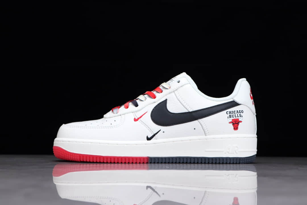 耐克空军米黑红低帮 耐克空军芝加哥公牛队 Nike Air Force 1 耐克空军城市限定 货号:CH2806-306