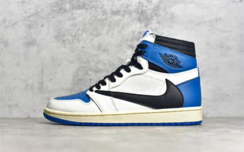 AJ1闪电倒钩高帮 Fragment × Nike Air Jordan 1 x Travis Scott AJ1藤原浩斯科特三方联名 货号:DH3327-105