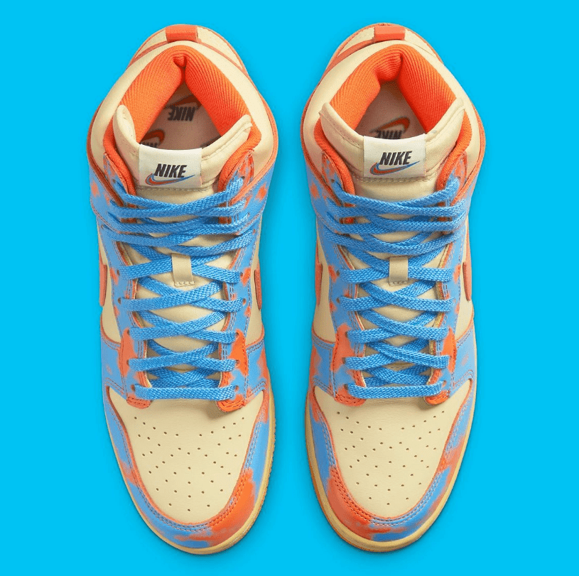 耐克Dunk酸洗做旧全新配色 Nike Dunk High "Acid Wash" 耐克涂鸦高帮 货号：DD9404-800