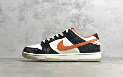 耐克Dunk万圣节限定低帮 Nike Dunk Low “Halloween”万圣节 黑白橙 纯原版本耐克Dunk高端工厂 货号:DD3357-100