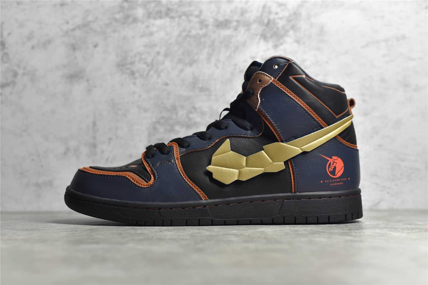 耐克SB Dunk高达联名黑金高帮 Gundam x Nike SB Dunk High 纯原版本耐克动漫联名 货号:DH7717-400