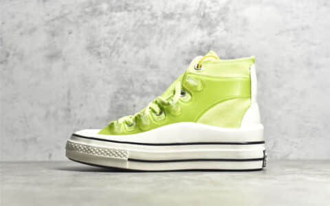 匡威KIM JONES联名黄色高帮 CONVERSE X KIM JONES 匡威英伦风高帮帆布鞋 货号:171250C