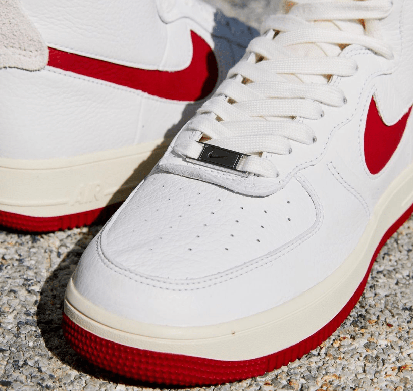 耐克空军高帮白红白灰 Nike Air Force 1 Strapless 耐克空军一号新款 货号:DC3590-100/DC3590-101