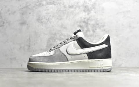 耐克空军一号米灰黑低帮 Nike Air Force 1 Low ’07 耐克空军麂皮 莆田耐克工厂 货号:DW0831-896
