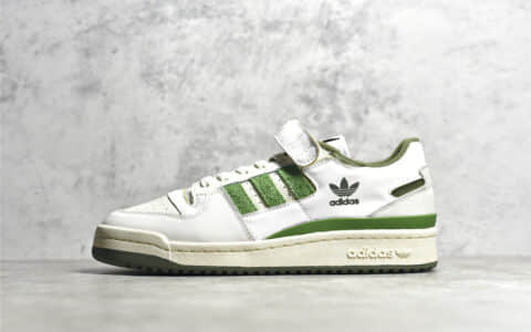 阿迪达斯三叶草白绿板鞋 Adidas Forum 84 Low 阿迪达斯Forum 84系列 货号：FY8683
