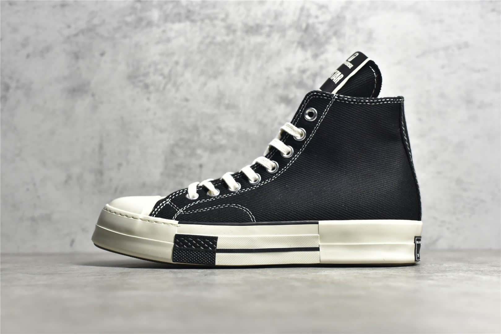 匡威RO联名大匡威黑色高帮 Converse x DRKSHDW联名 匡威瑞克欧文斯联名 货号:A00130C