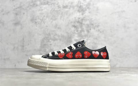 匡威CDG联名串标黑色低帮 CDG Play x Converse 1970s 匡威川久保玲联名 货号:162977C
