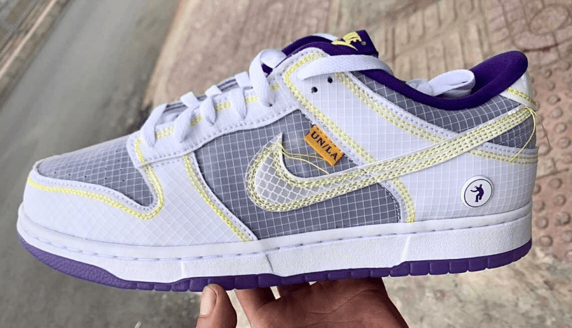 耐克Dunk湖人球鞋 Union x Nike Dunk Low “Lakers” 新配色耐克Dunk紫金湖人网面低帮 货号:DJ9649-400